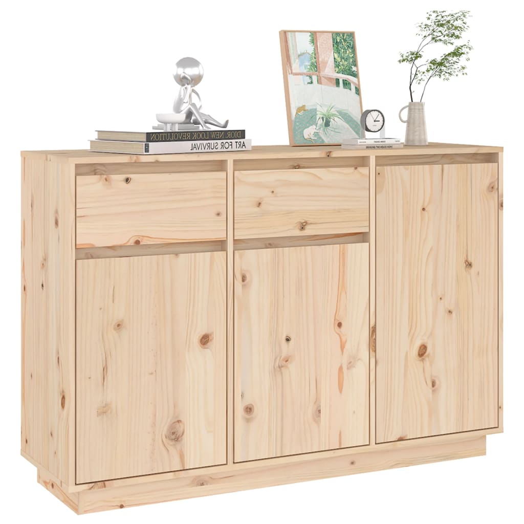 skænk 110x34x75 cm massivt fyrretræ