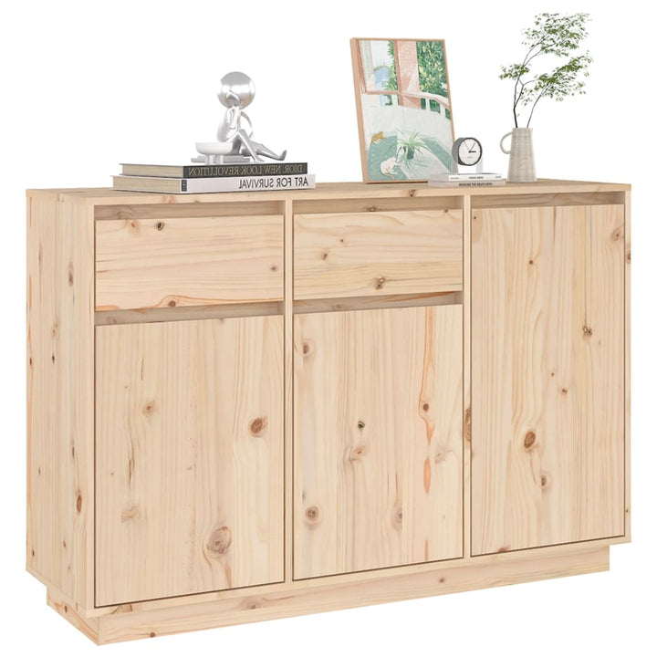 skænk 110x34x75 cm massivt fyrretræ