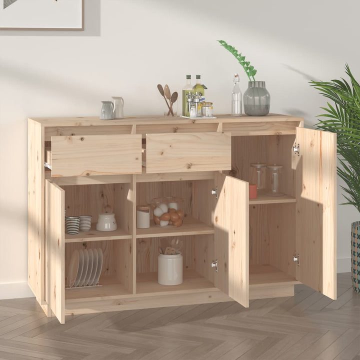 skænk 110x34x75 cm massivt fyrretræ