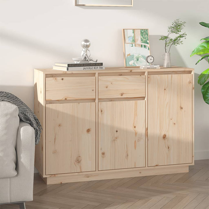 skænk 110x34x75 cm massivt fyrretræ