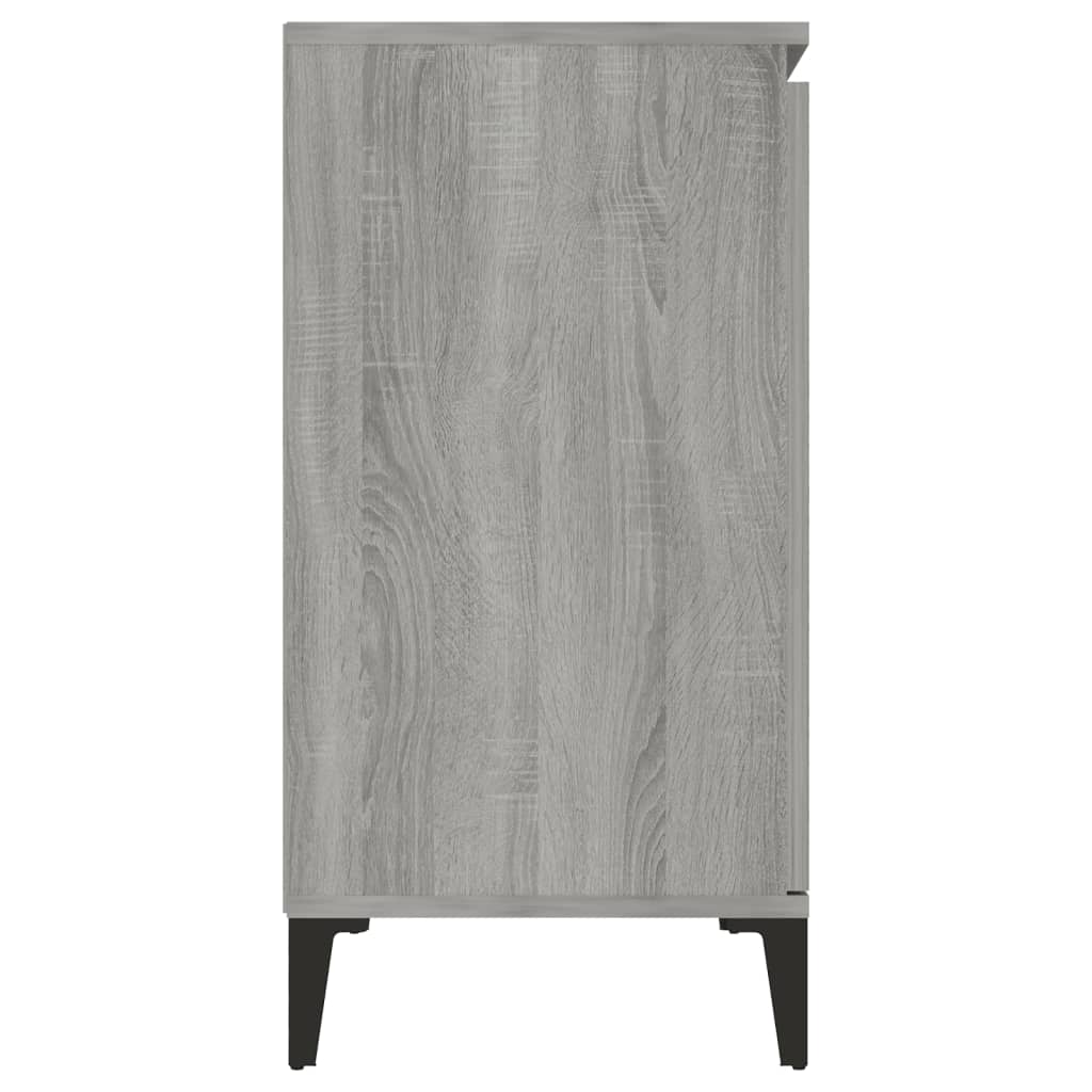 skænk 102x35x70 cm konstrueret træ grå sonoma-eg