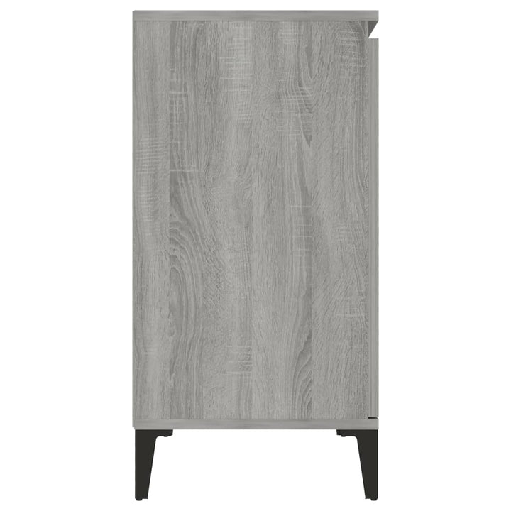skænk 102x35x70 cm konstrueret træ grå sonoma-eg