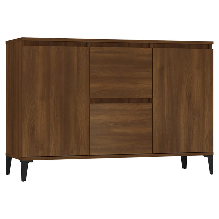 skænk 102x35x70 cm konstrueret træ brun egetræsfarve