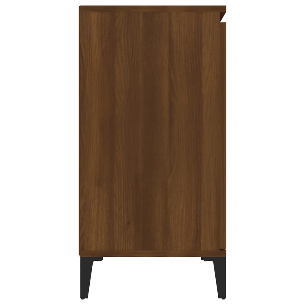skænk 102x35x70 cm konstrueret træ brun egetræsfarve