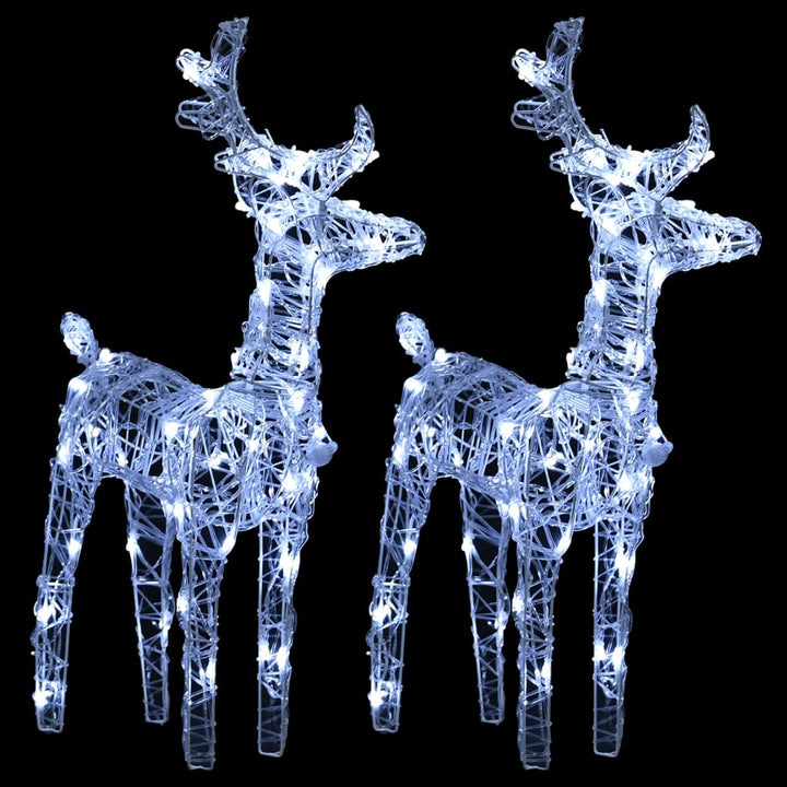 rensdyr og kane 240 LED'er juledekoration akryl