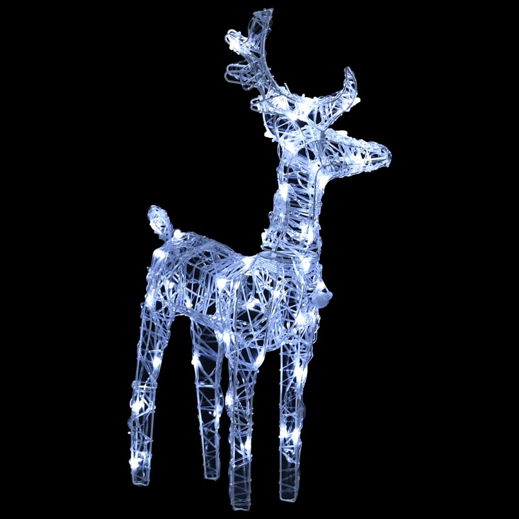 rensdyr og kane 240 LED'er juledekoration akryl