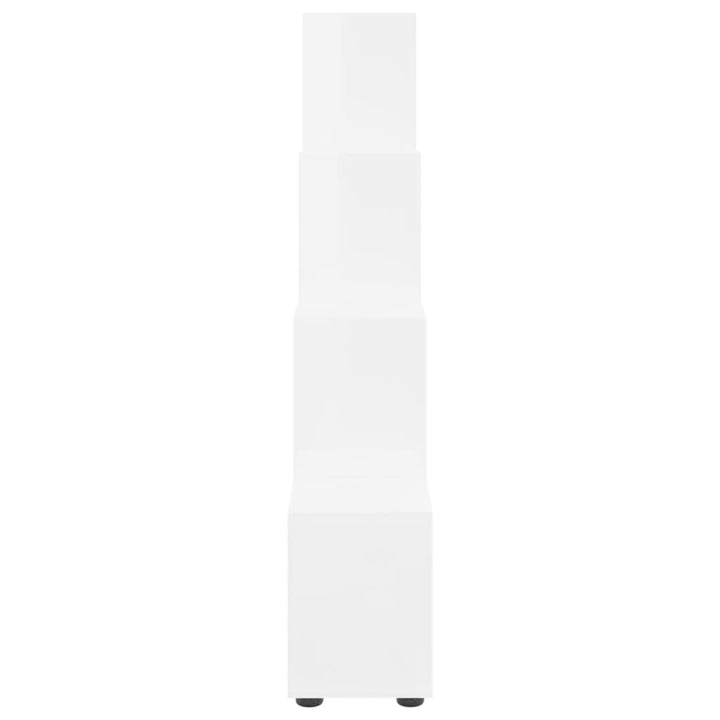 trappereol 142 cm konstrueret træ hvid højglans