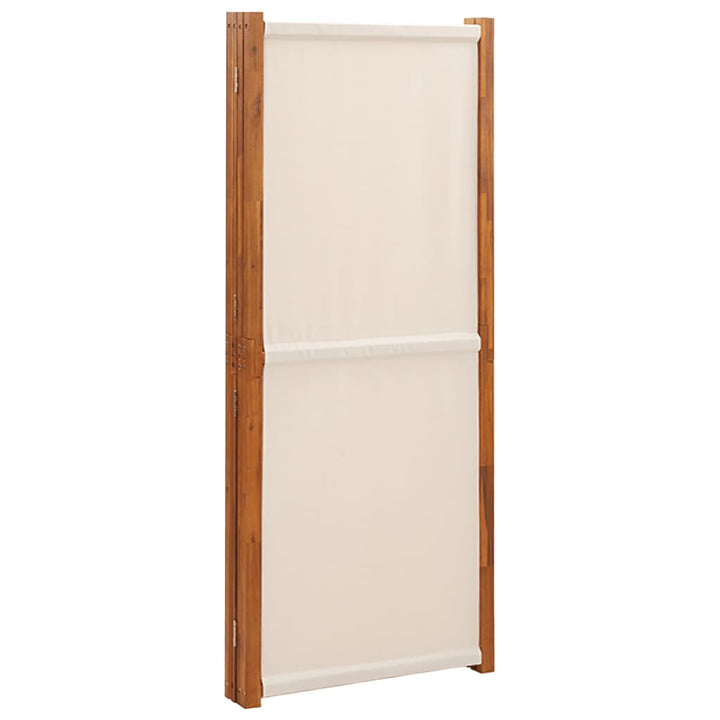 4-panels rumdeler 280x180 cm cremefarvet