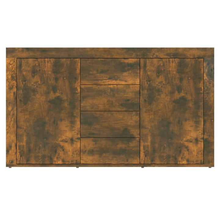 skænk 120x36x69 cm konstrueret træ røget egetræsfarve