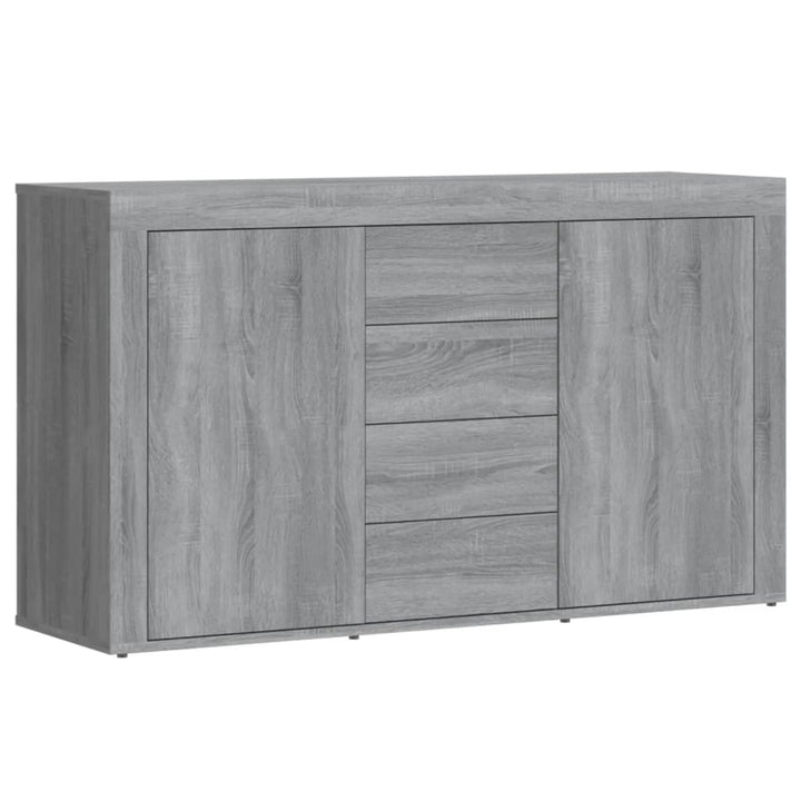 skænk 120x36x69 cm konstrueret træ grå sonoma-eg