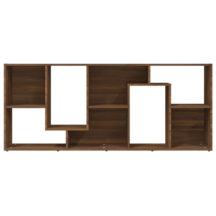 bogreol 67x24x161 cm konstrueret træ brun egetræsfarve