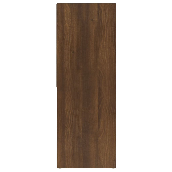 bogreol 67x24x161 cm konstrueret træ brun egetræsfarve