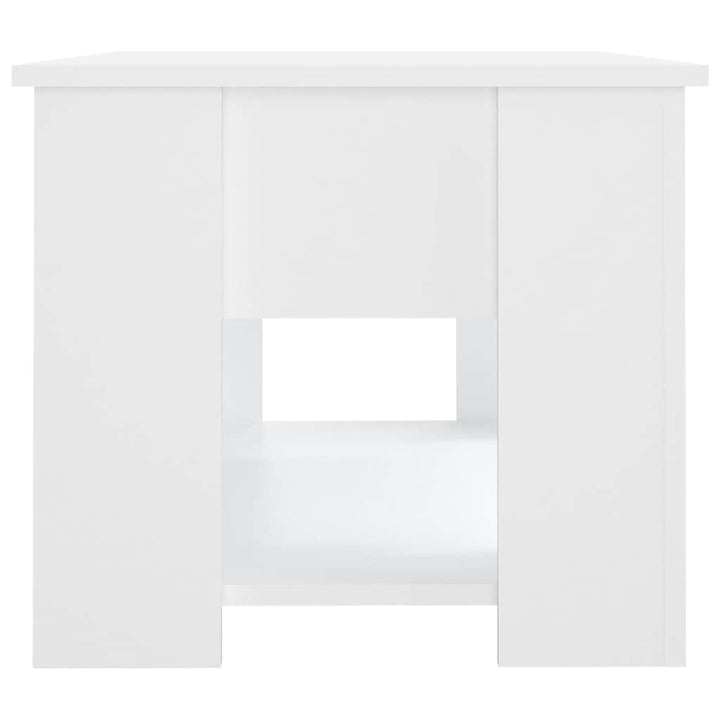 sofabord 79x49x41 cm konstrueret træ hvid