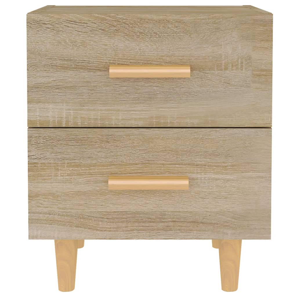 sengeborde 40x35x47,5 cm 2 stk. sonoma-eg