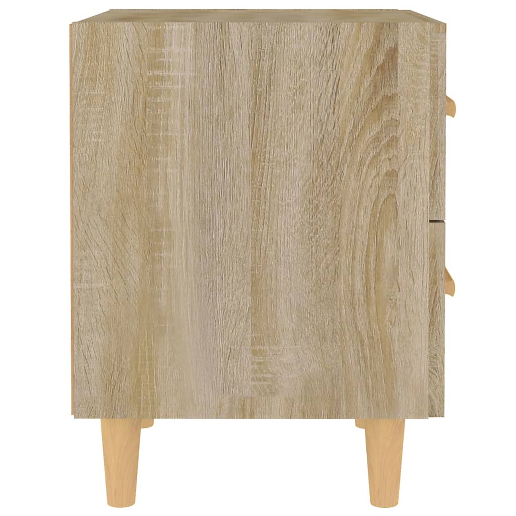 sengeborde 40x35x47,5 cm 2 stk. sonoma-eg