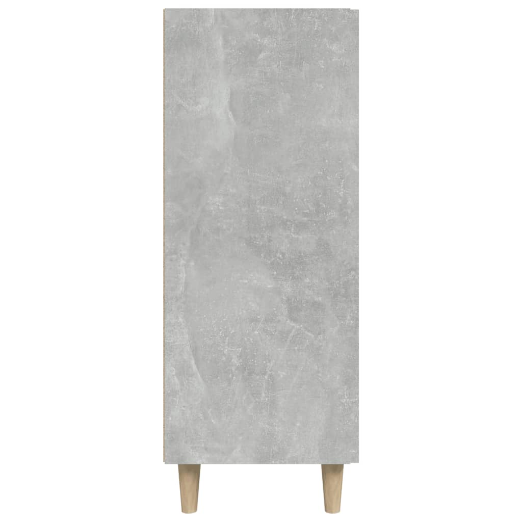 skænk 69,5x34x90 cm konstrueret træ betongrå