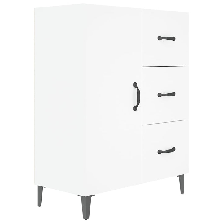 skænk 69,5x34x90 cm konstrueret træ hvid