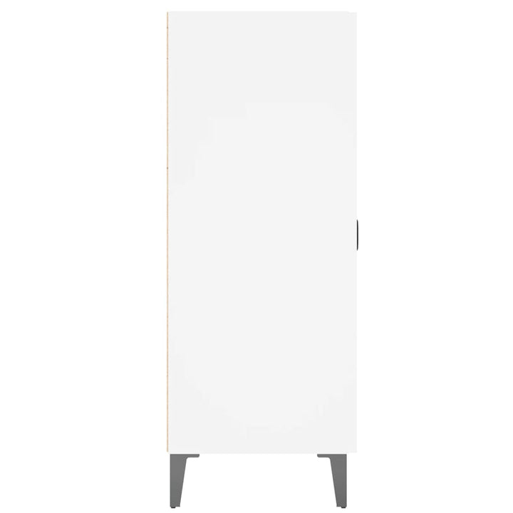 skænk 69,5x34x90 cm konstrueret træ hvid