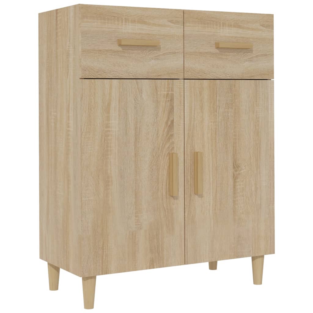 skænk 69,5x34x89 cm konstrueret træ sonoma-eg