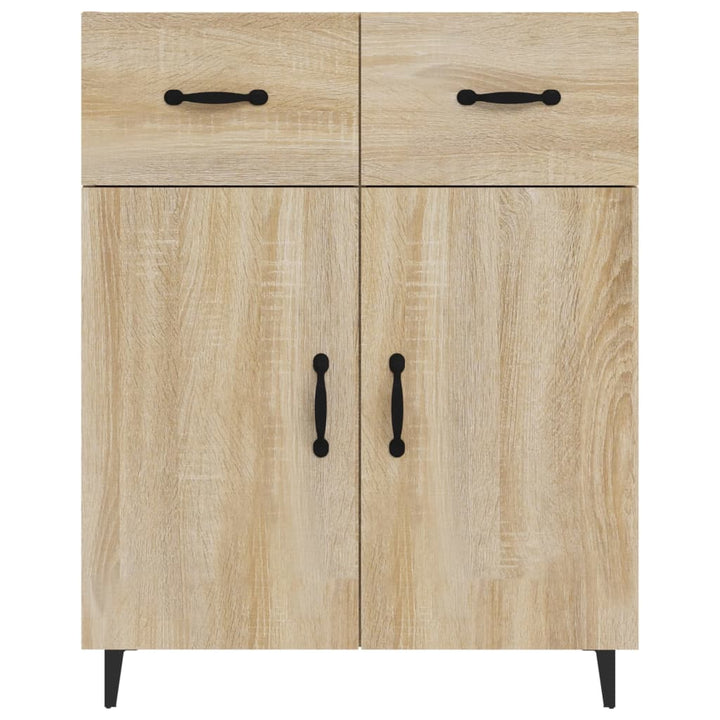 skænk 69,5x34x90 cm konstrueret træ sonoma-eg