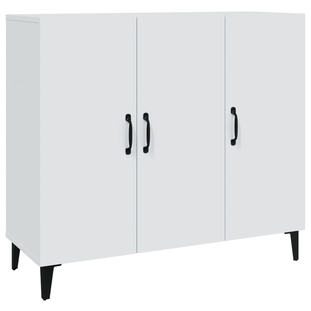 skab 90x34x80 cm konstrueret træ hvid