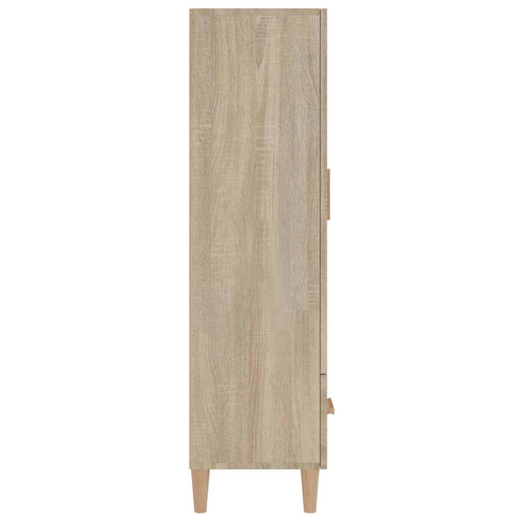 skab 70x31x115 cm konstrueret træ sonoma-eg