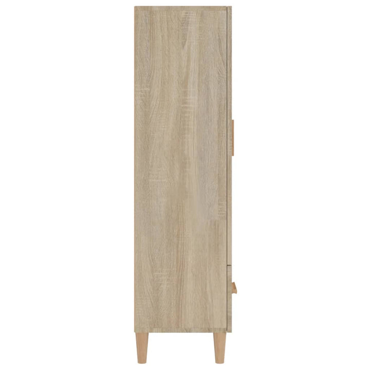 skab 70x31x115 cm konstrueret træ sonoma-eg