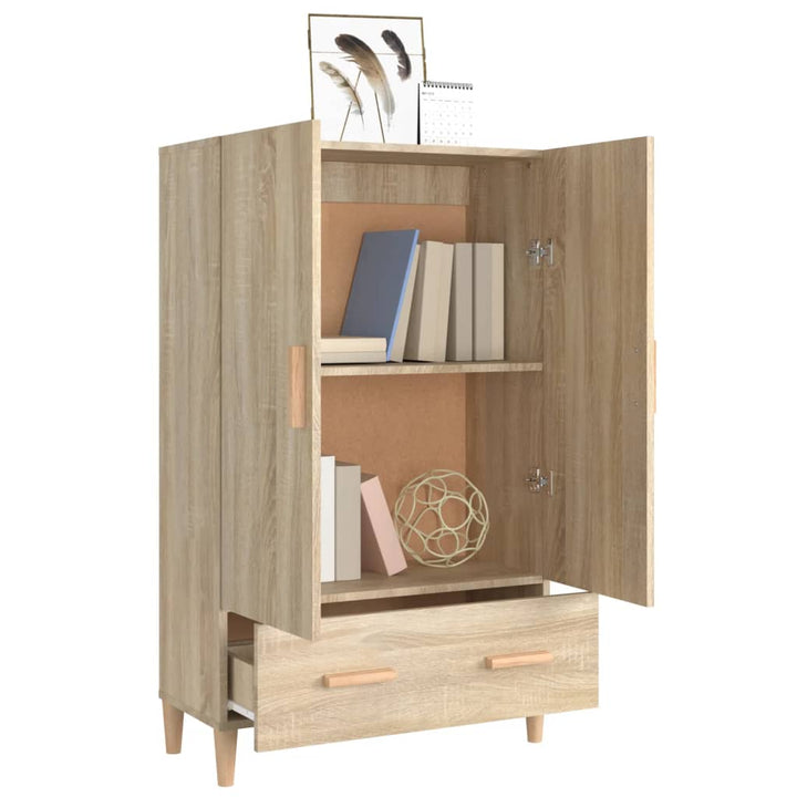 skab 70x31x115 cm konstrueret træ sonoma-eg