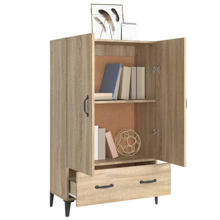 skab 70x31x115 cm konstrueret træ sonoma-eg