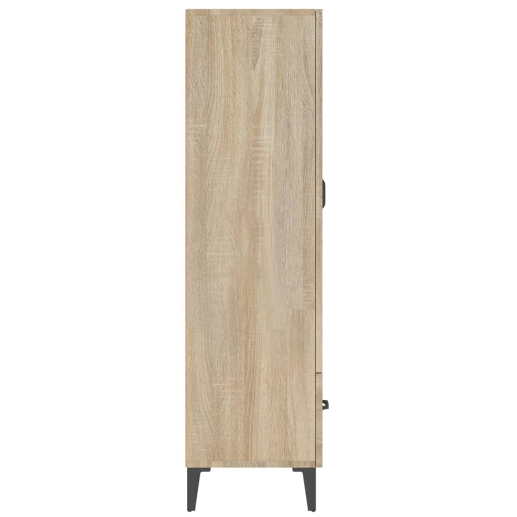 skab 70x31x115 cm konstrueret træ sonoma-eg