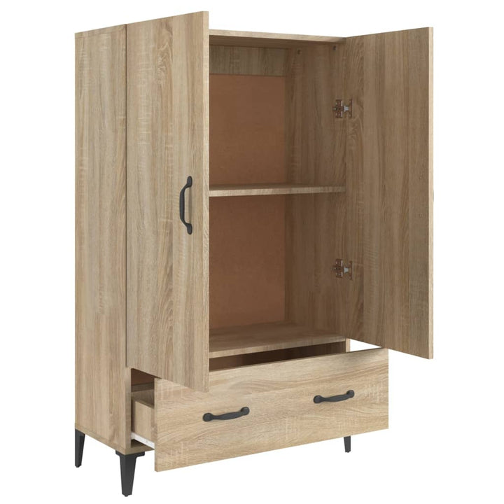 skab 70x31x115 cm konstrueret træ sonoma-eg