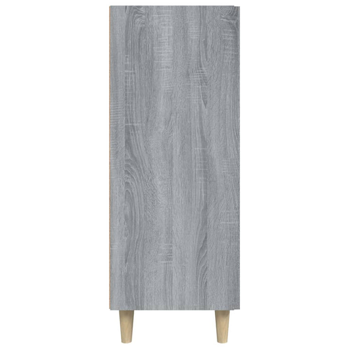 skænk 69,5x34x90 cm konstrueret træ grå sonoma-eg