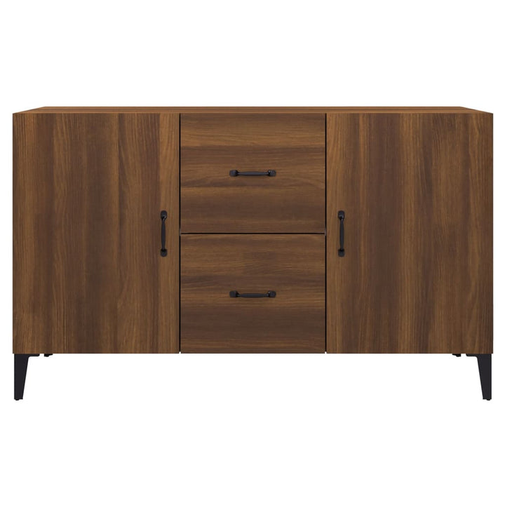 skænk 100x36x60 cm konstrueret træ brun egetræsfarve