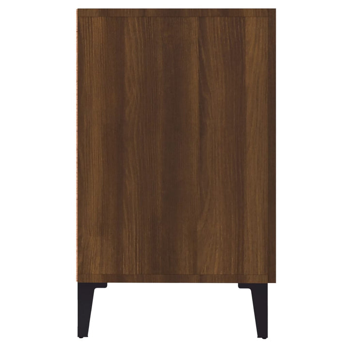 skænk 100x36x60 cm konstrueret træ brun egetræsfarve