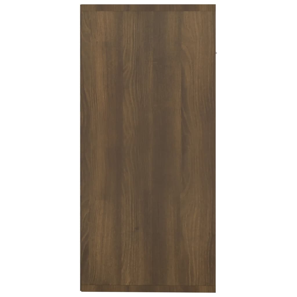 skænk 88x30x65 cm konstrueret træ brun egetræsfarve