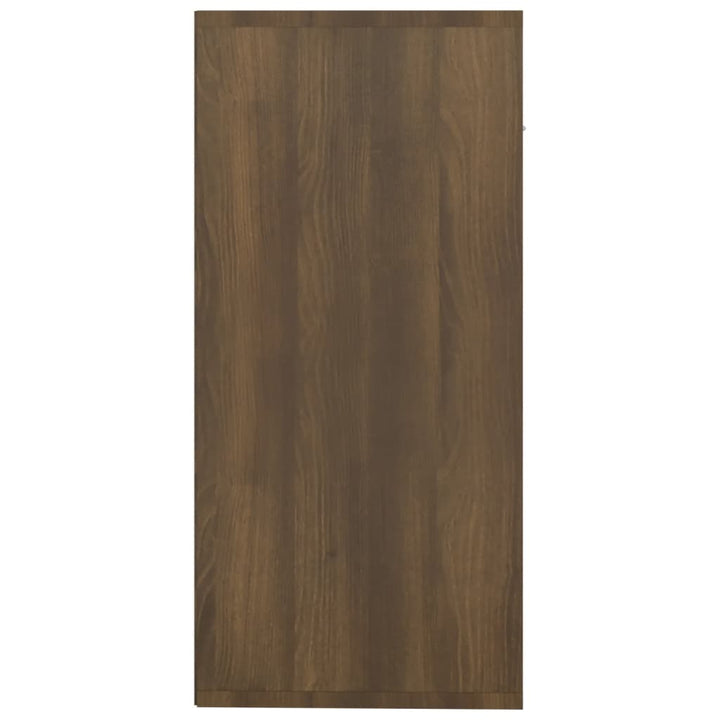 skænk 88x30x65 cm konstrueret træ brun egetræsfarve