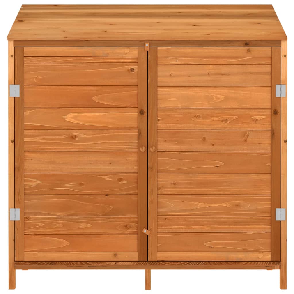 haveskur 102x52x112 cm massivt fyrretræ brun