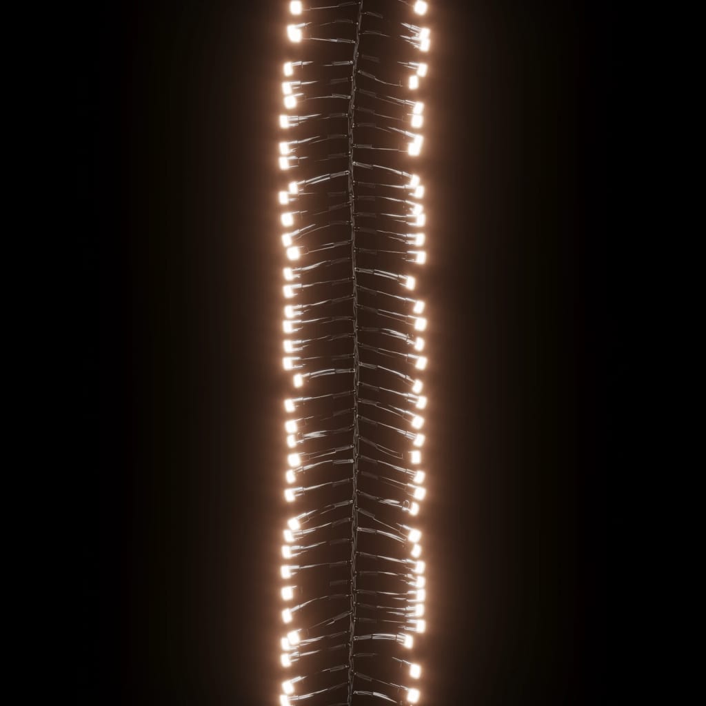 LED-lyskæde 3000 LED'er 23 m PVC varmt hvidt lys