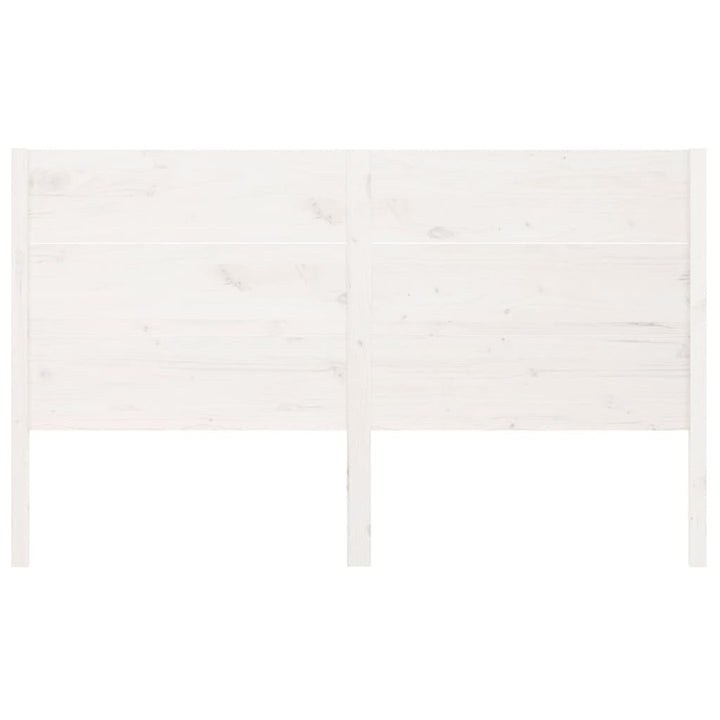 sengegærde 141x4x100 cm massivt fyrretræ hvid