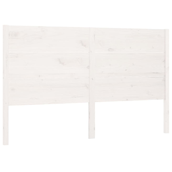 sengegærde 156x4x100 cm massivt fyrretræ hvid