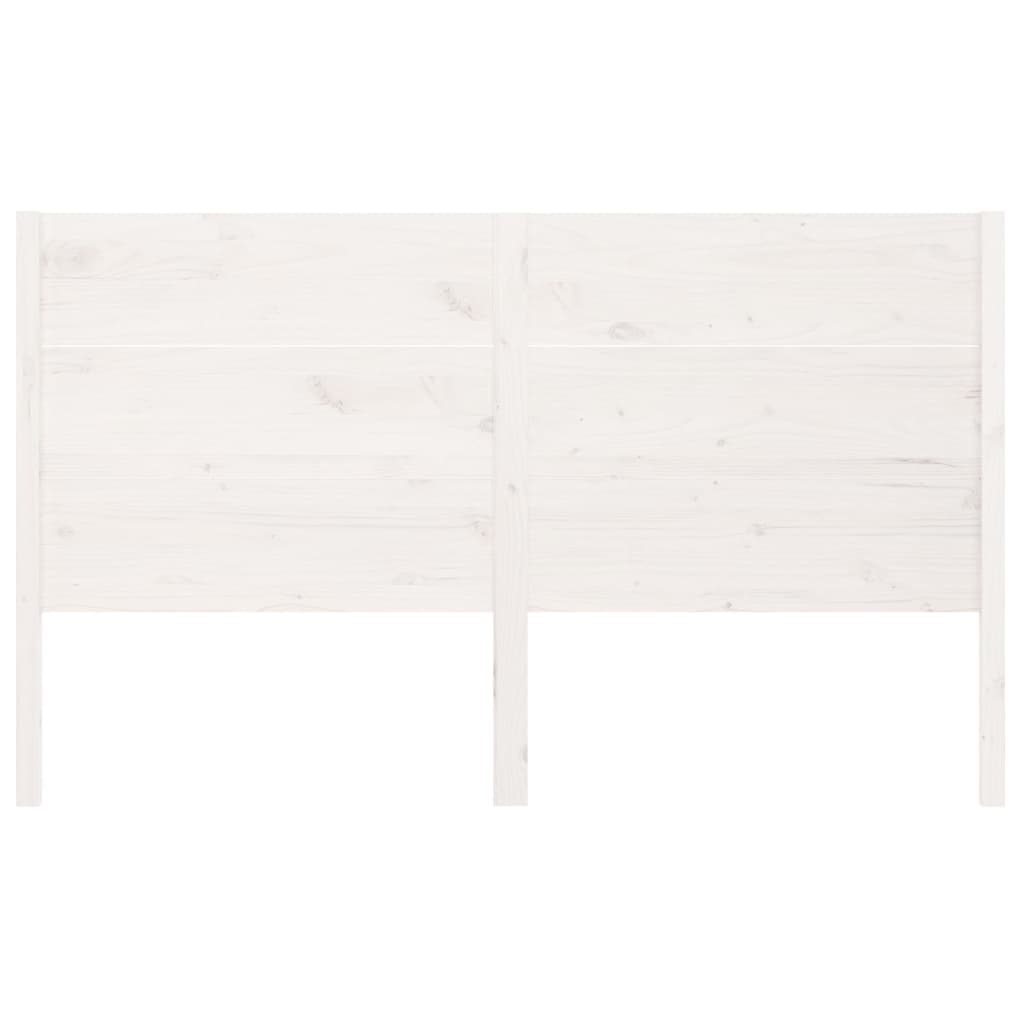 sengegærde 156x4x100 cm massivt fyrretræ hvid