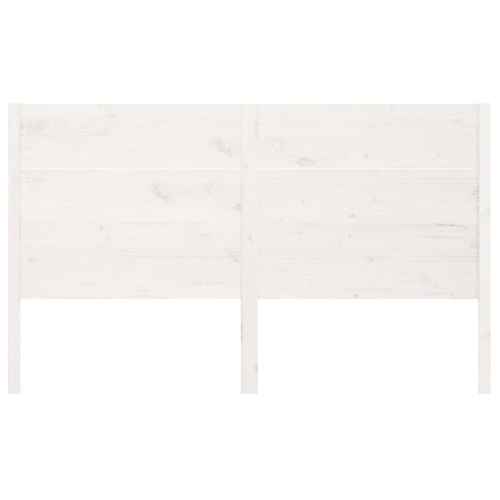 sengegærde 156x4x100 cm massivt fyrretræ hvid