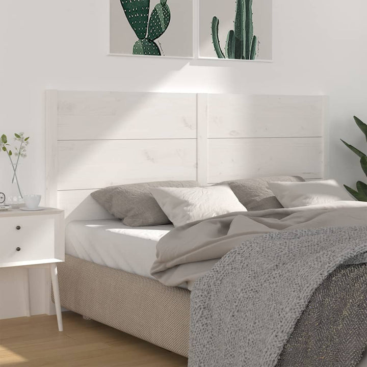 sengegærde 156x4x100 cm massivt fyrretræ hvid