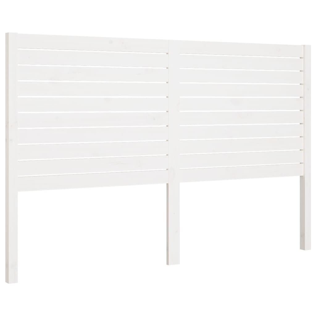 sengegærde 186x4x100 cm massivt fyrretræ hvid
