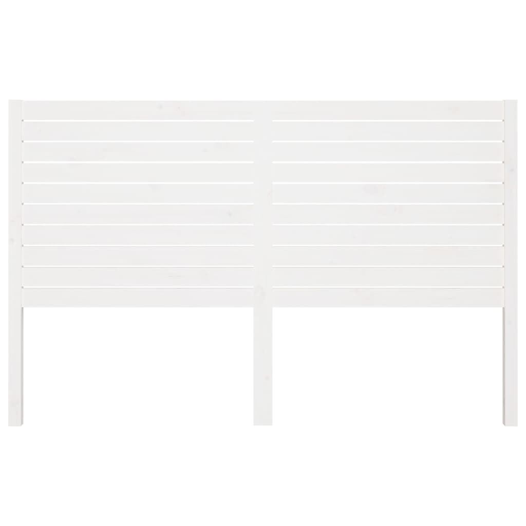 sengegærde 186x4x100 cm massivt fyrretræ hvid