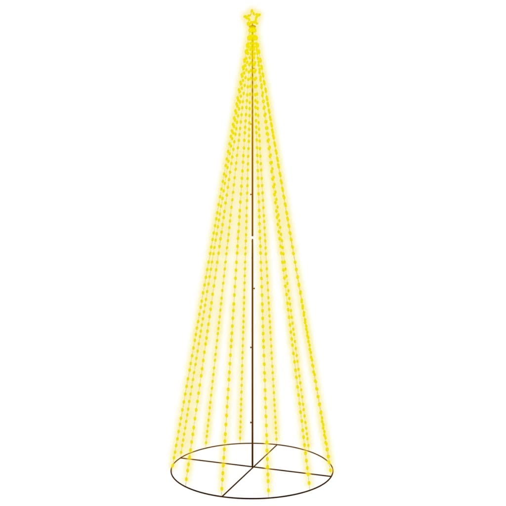 kegleformet juletræ 160x500 cm 732 LED'er varmt hvidt lys