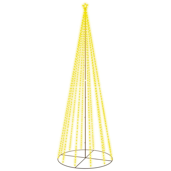 kegleformet juletræ 160x500 cm 732 LED'er varmt hvidt lys