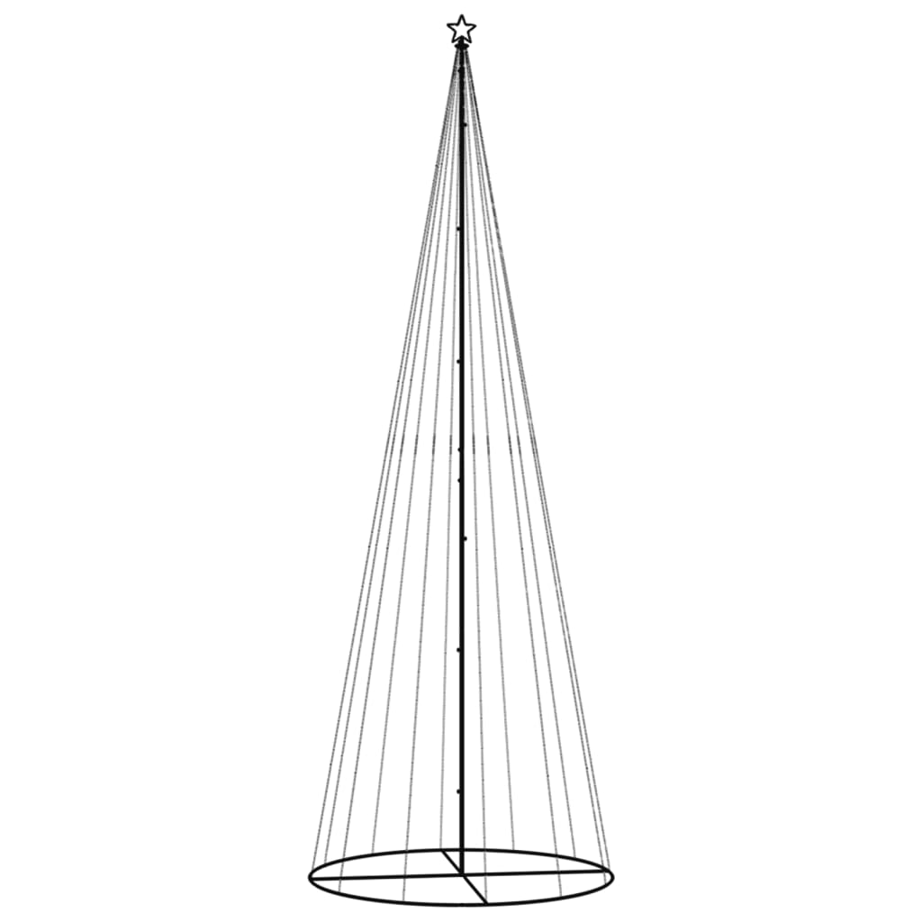 kegleformet juletræ 160x500 cm 732 LED'er varmt hvidt lys