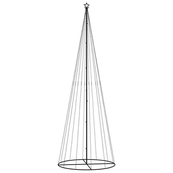 kegleformet juletræ 160x500 cm 732 LED'er varmt hvidt lys