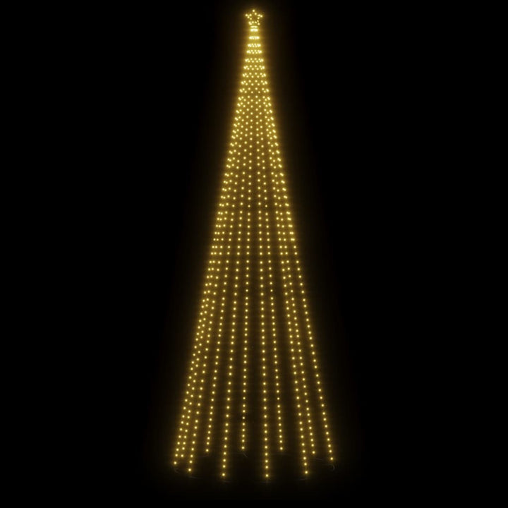 kegleformet juletræ 160x500 cm 732 LED'er varmt hvidt lys
